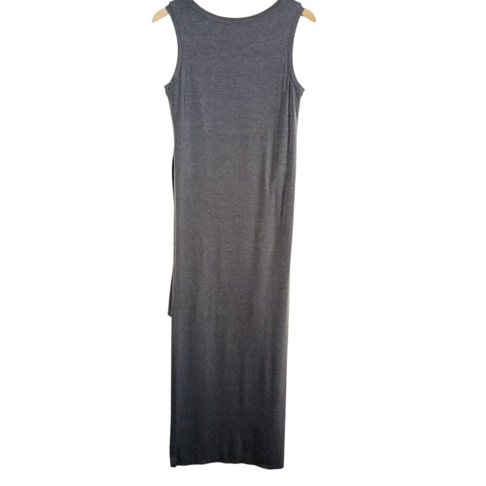 Athleta Gaia Maxi Tank Dress W/ Attached Mini, Side Slit, Small, Gray, Travel - Picture 8 of 15